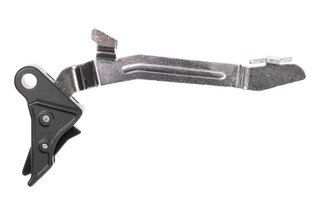 Polished Overwash Precision TAC Trigger for slimline GLOCK handguns, black.